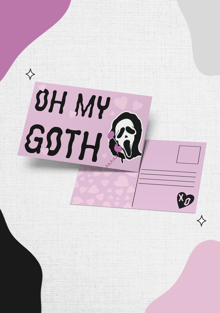 Oh My Goth Postcard