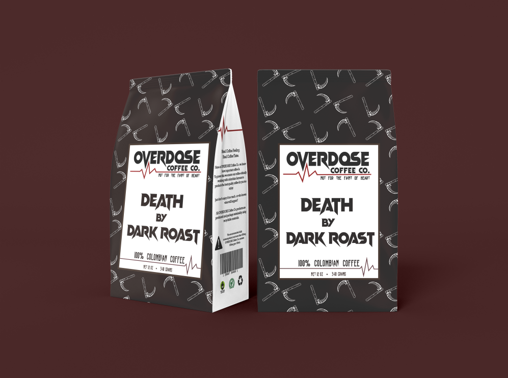 Coffee Bag Death by Dark Roast FINAL FRONT