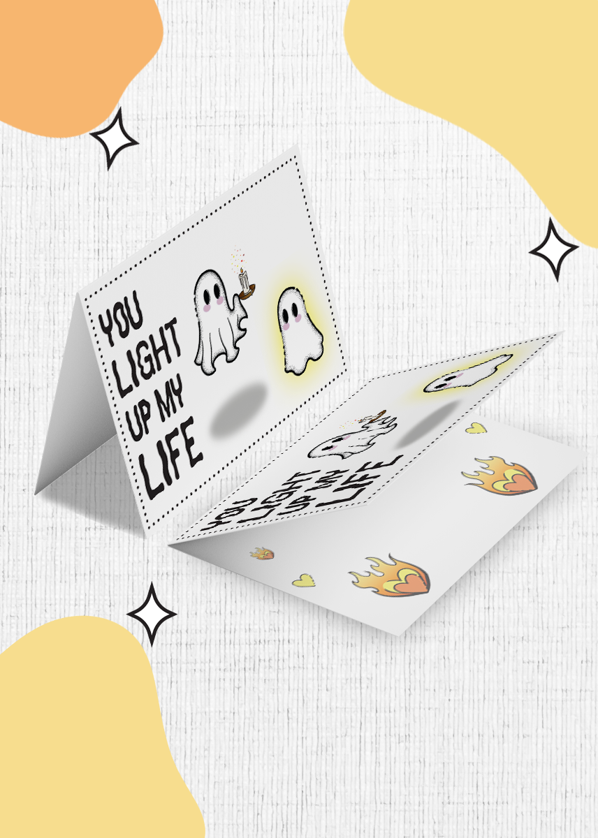 You Light Up My Life Valentines Card