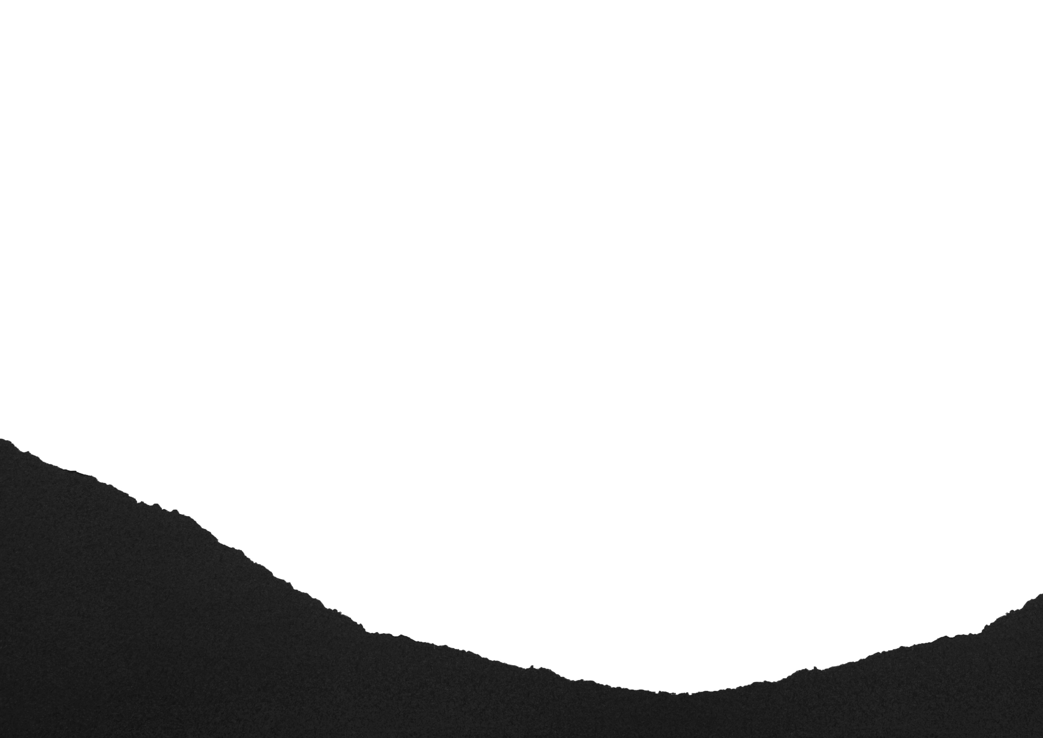 A black background with an uneven, jagged white tear running horizontally across the middle. The white tear creates a stark contrast against the dark background, resembling ripped paper. The lower portion of the tear is dark with a subtle gradient.